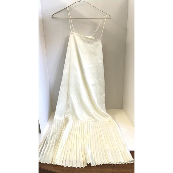 Scott McClintock Ivory Lace Satin Victorian Prairie Wedding Dress Sz S Vintage - Picture 15 of 15